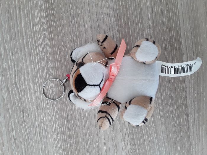 Porte-clé peluche tigre