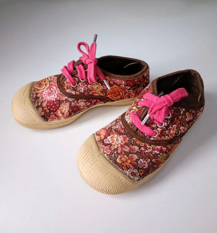 Baskets toiles fleuries Bensimon 26 - photo numéro 2