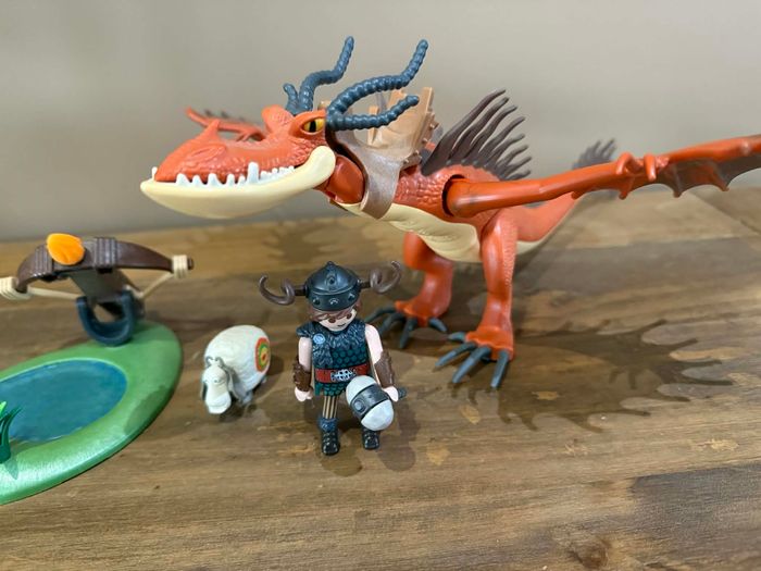 Lot Playmobil Krochefer et viking du film « Dragon » - photo numéro 2