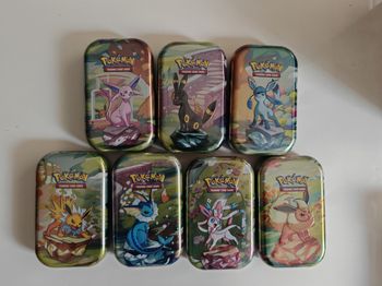 Lot de 7 mini tins 8.5 evolution prismatique neuves et scellées 