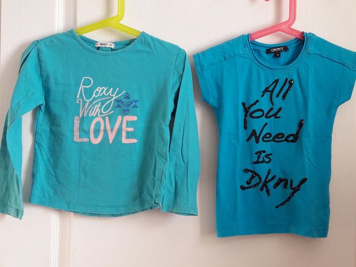 Lot 2 hauts bleus 4 ans