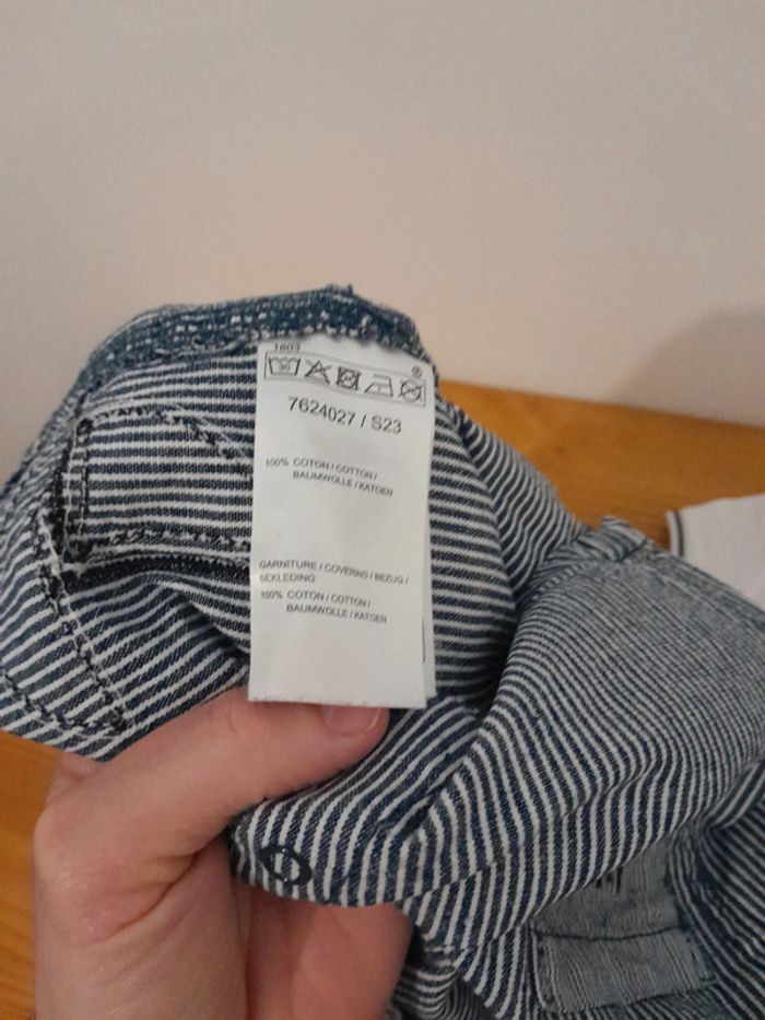 ensemble salopette et polo 23mois très bon état - photo numéro 7