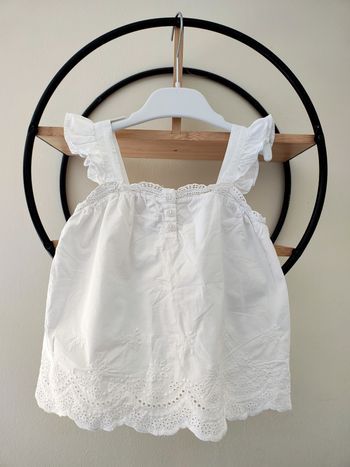 18 24 mois blouse Teeshirt broderie dentelle été zara