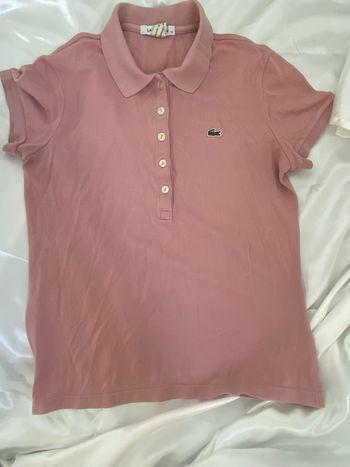 Polo Lacoste taille 40 rose