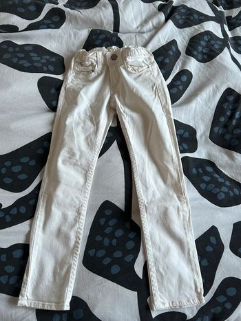 Pantalon jeans blanc le temps des cerises 6 ans
