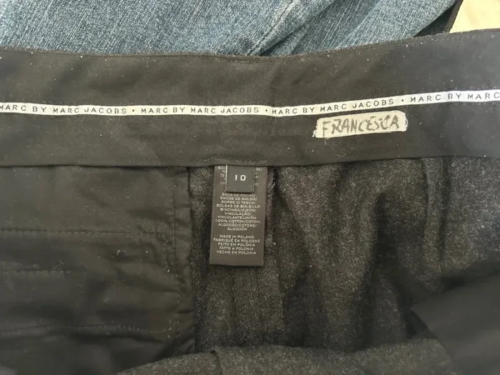 Marc By marc Jacobs pantalon, femme gris en laine - photo numéro 3