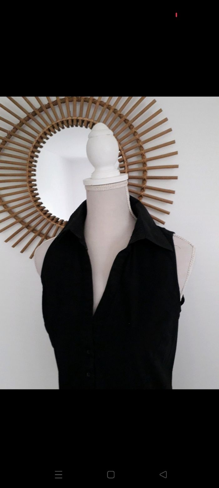 Débardeur chemiser Zara noir - photo numéro 2