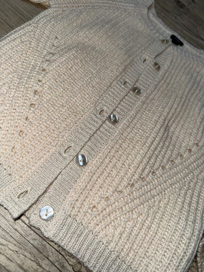 Gilet Kiabi beige TBE - photo numéro 2