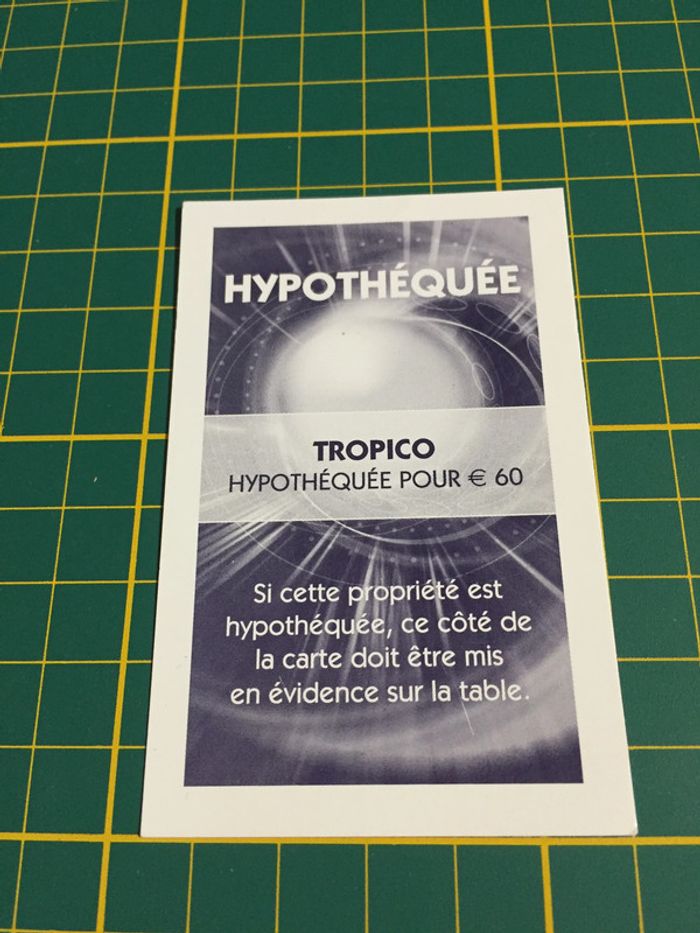 Carte tropico pièce détachée Monopoly Duel Masters Hasbro Parker Wizards #A64 - photo numéro 2