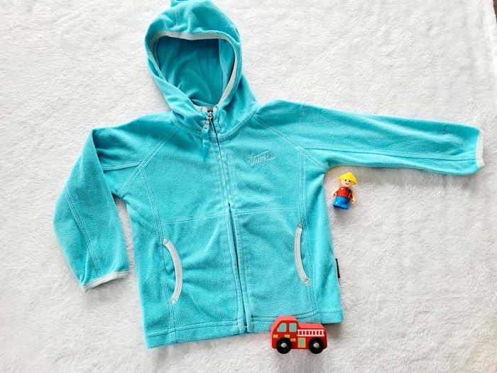 Gilet polaire bleu gris