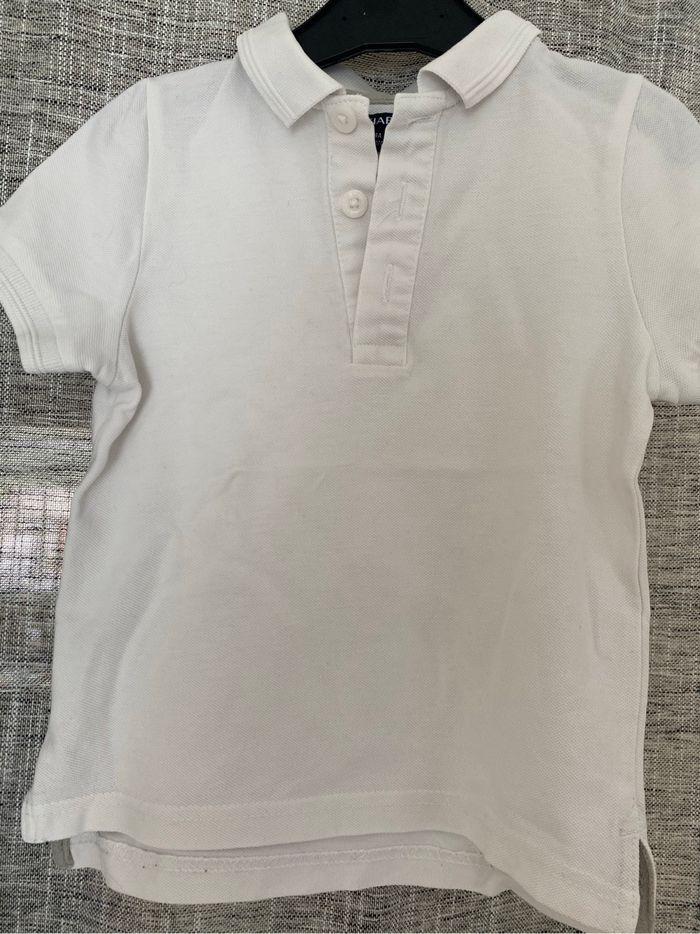 Polo blanc 4ans - photo numéro 2