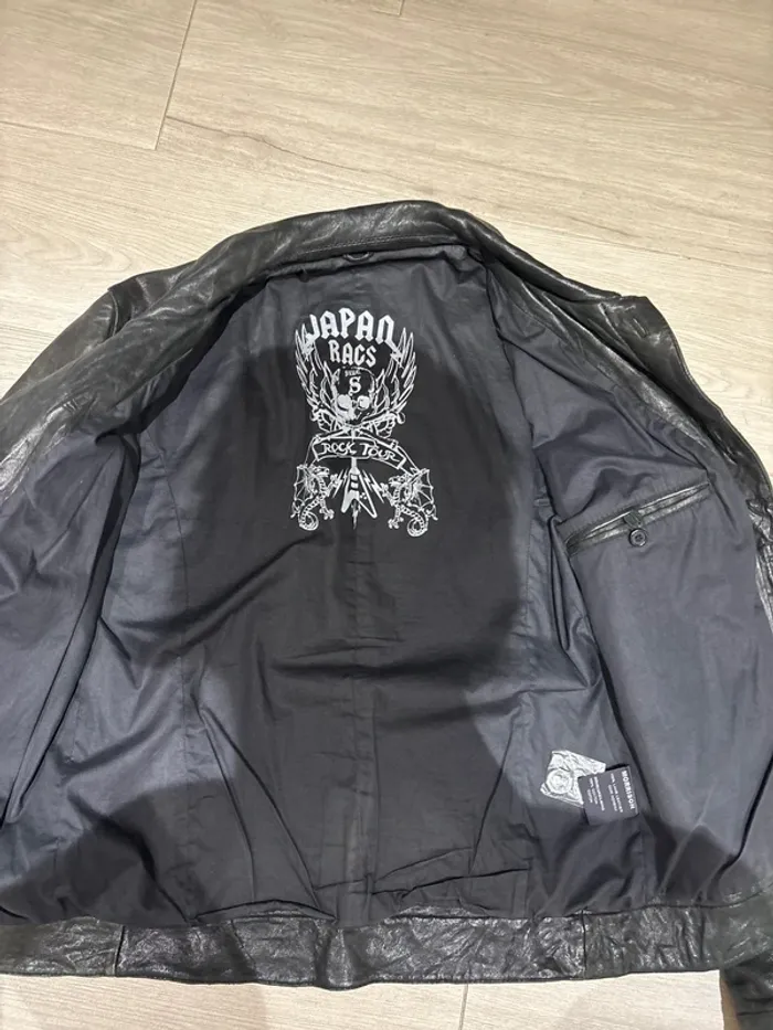 Veste cuir homme Japon rags S - photo numéro 6