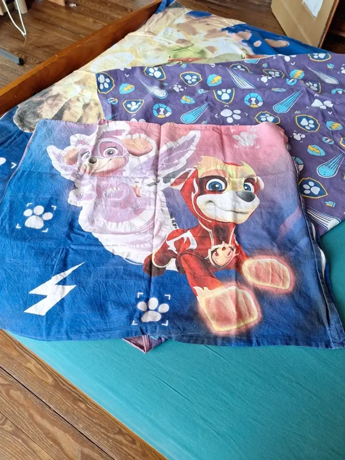 Housse de couette pat patrouille lit 1 personne - photo numéro 3