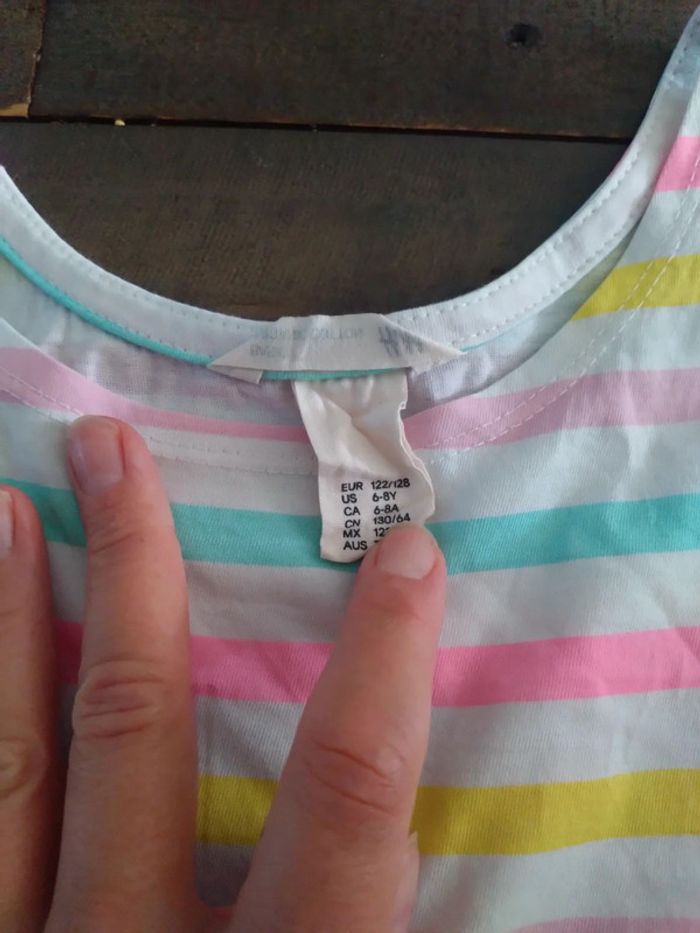 Robe été arc en ciel t 6 8 ans - photo numéro 2