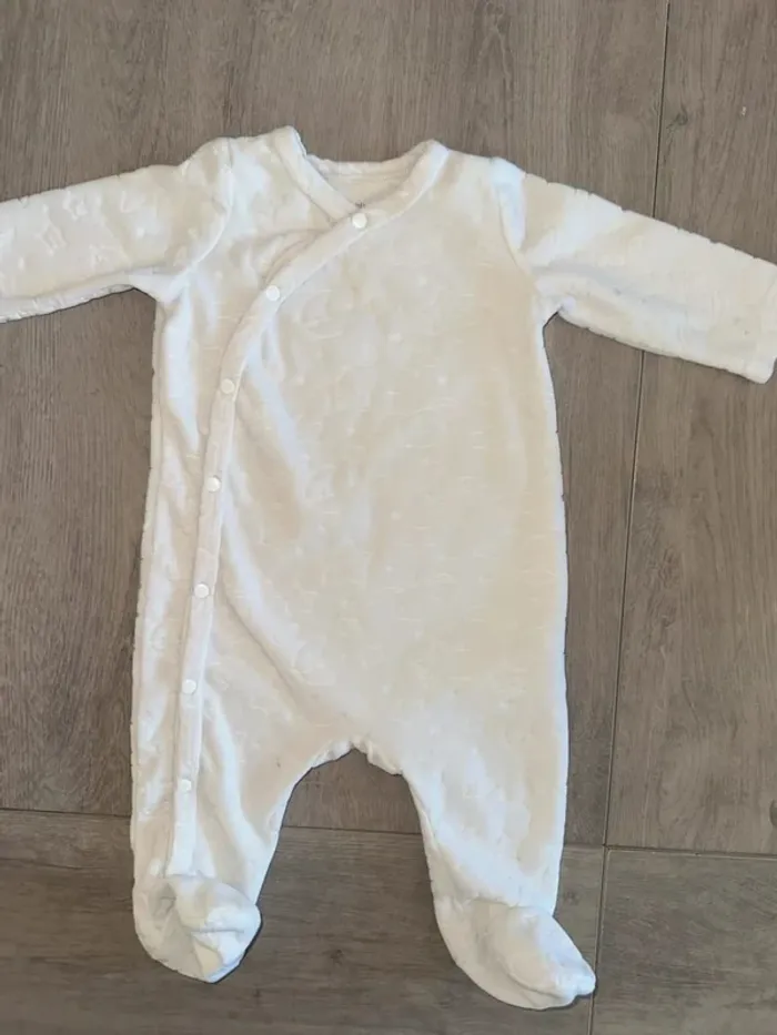 Pyjama velours mixte