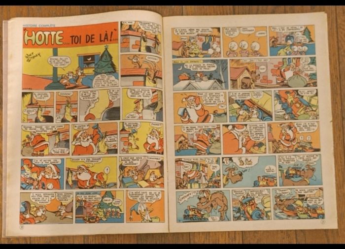 Ancien journal de mickey avec poster joyeux Noël 1975 N°1228 vintage - photo numéro 5