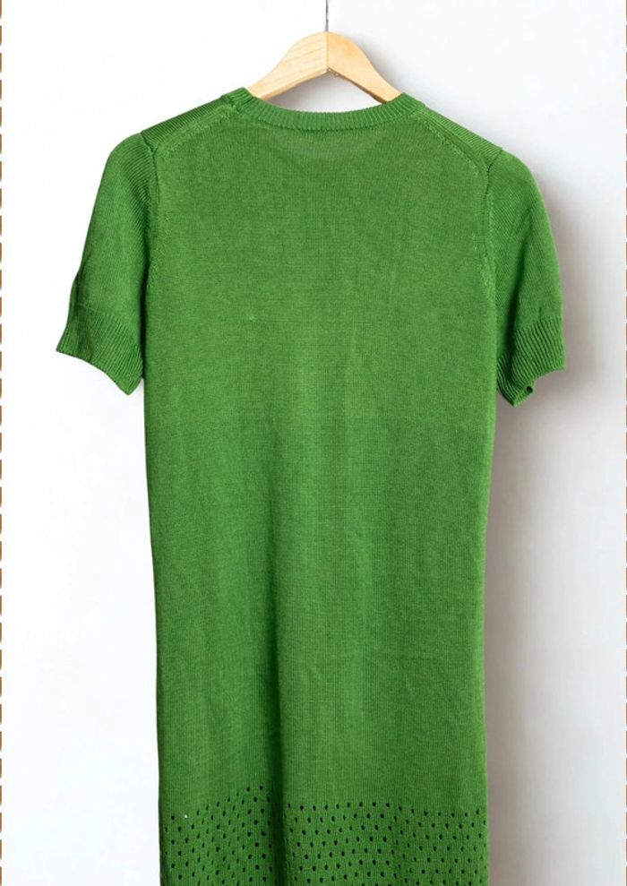 Robe mi-longue en maille vert profond – COS – Taille 36 - photo numéro 9