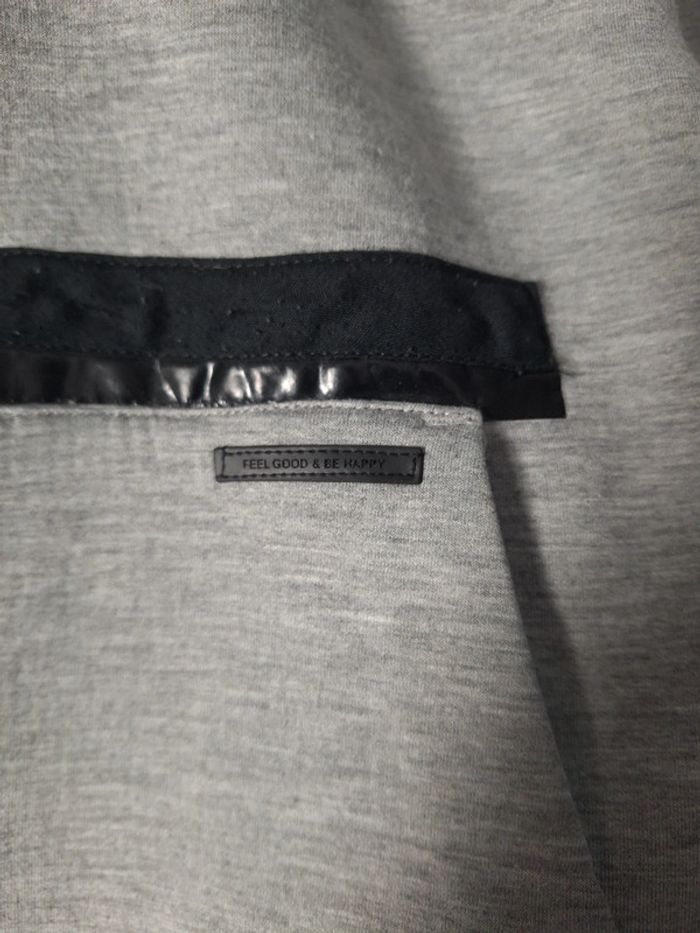 sweat a capuche / hoodie full zip Jules grise homme - taille S ( 61) - photo numéro 7