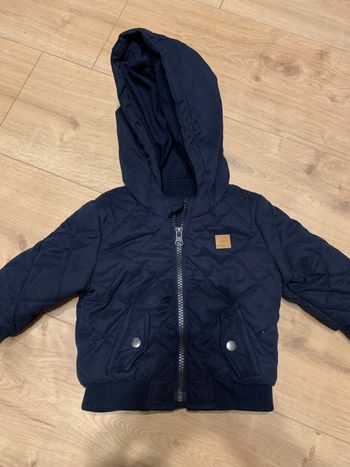 Manteau matelassé 12 mois bleu marine kiabi