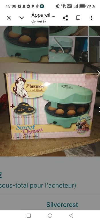 Appareil 3en1 pâtisseries