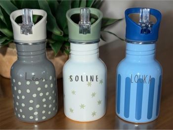 La gourde bébé  350ML à bec personnalisée