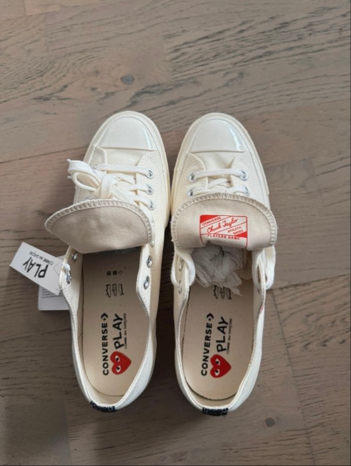 Converse x Comme des Garçons PLAY Chuck 70 Blanche - Taille 44 - photo numéro 3