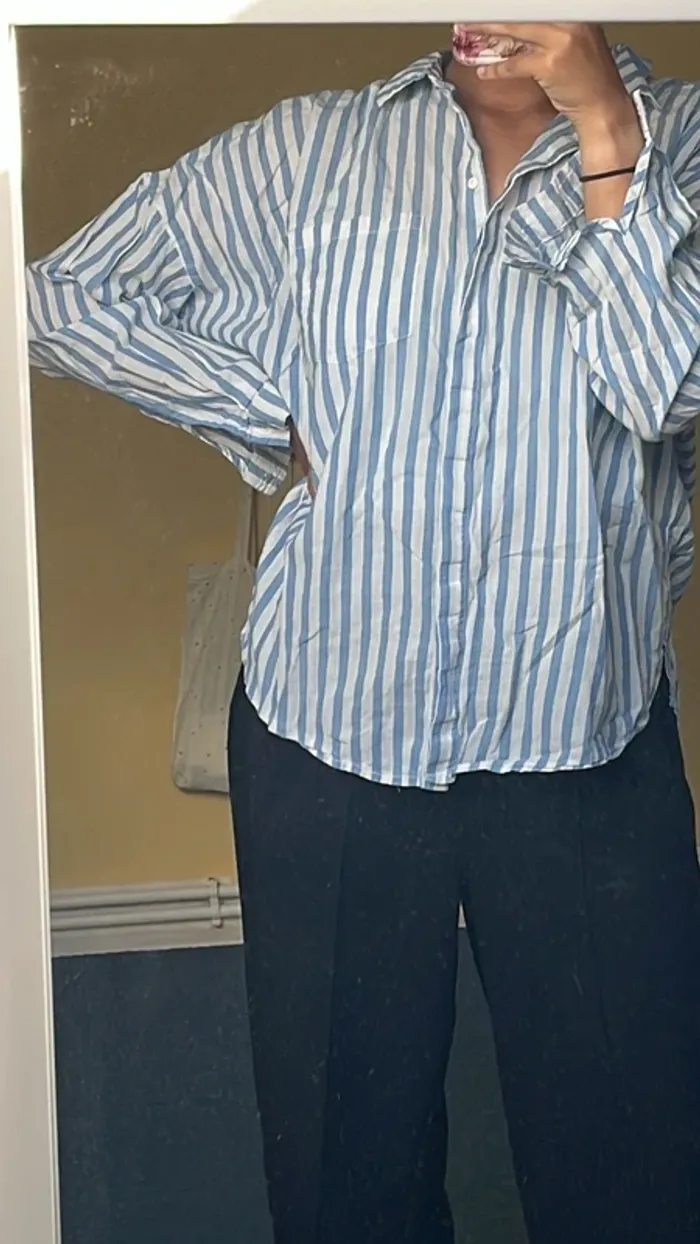Blouse rayée zara - photo numéro 2
