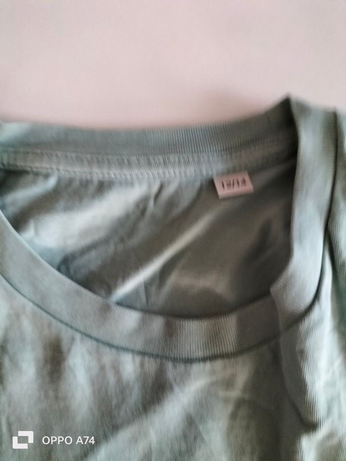 Garçon 12/14 ans 🧡 T-shirt 15 vert clair - photo numéro 3