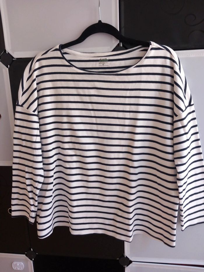 tee-shirt marin de grossesse manches longues tailleM