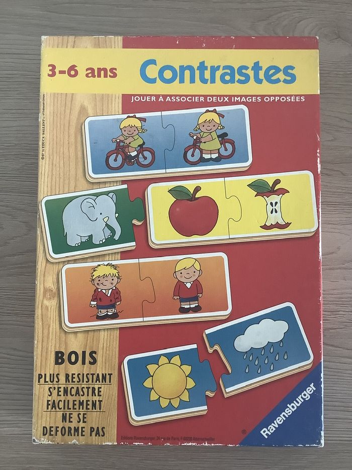 Jeu d’association en bois