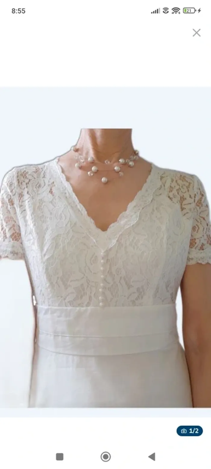 Robe de cérémonie taille s neuve