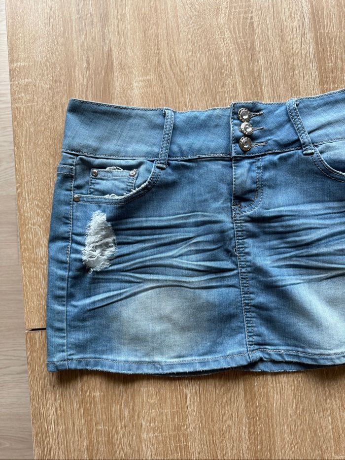 Mini jupe bleu clair dolce & rosa taille 42 XL - photo numéro 2