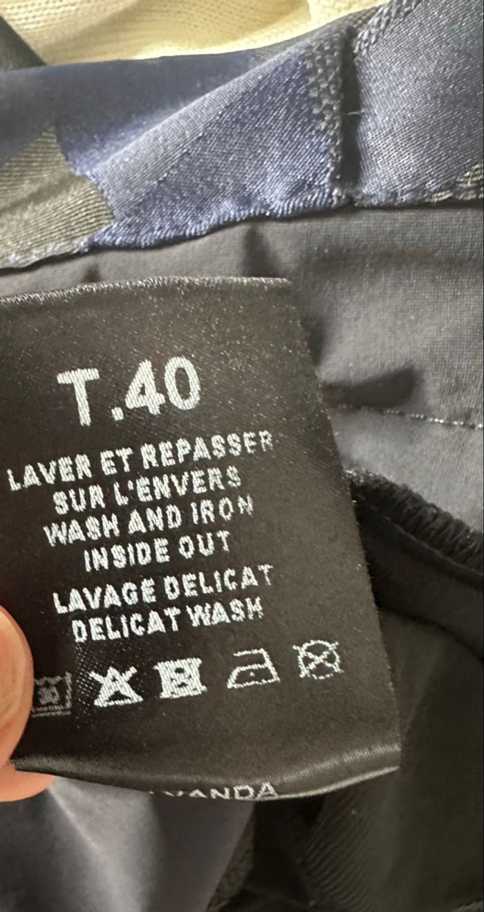 Robe bleue marine et sequins la mode est à vous T40 L - photo numéro 5