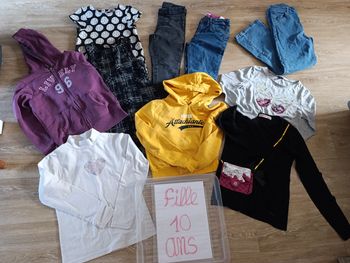 Lot vêtements fille hiver 10 ans