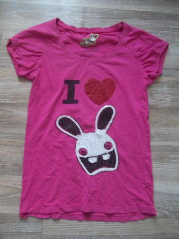 T-shirt rose Sun City Lapins Crétins 14