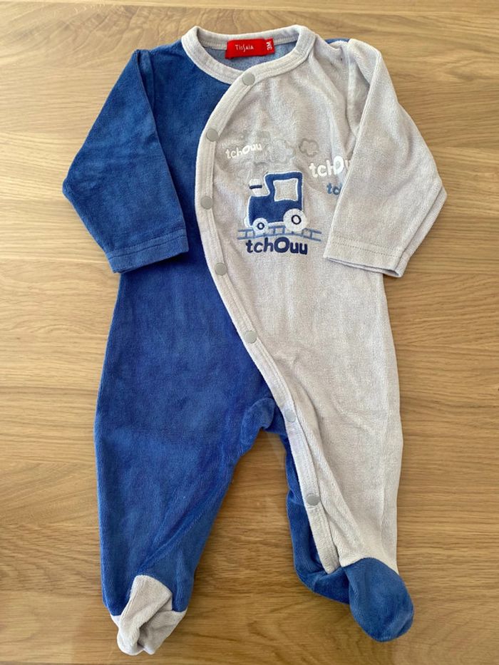 Lot 2 pyjamas velours 3 mois - photo numéro 6