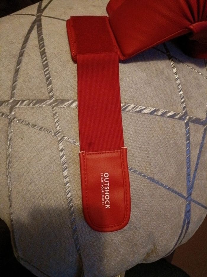 Gants de boxe outshock Decathlon rouge taille XL comme neuf - photo numéro 8