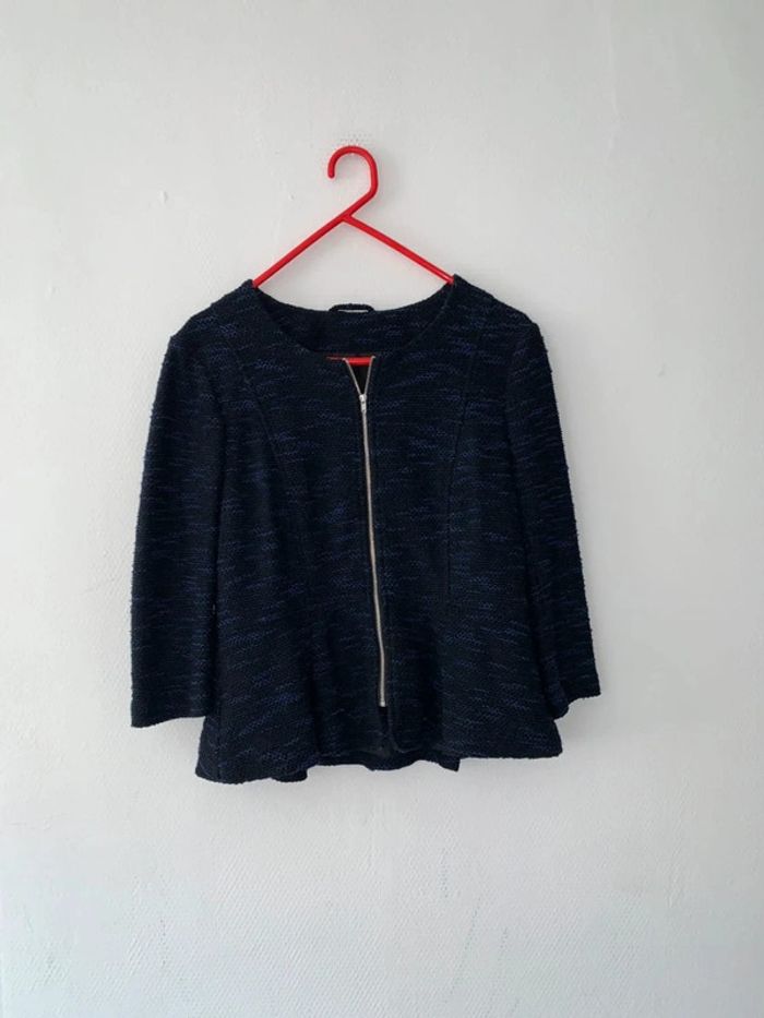 Boléro bleu noir femme taille 40