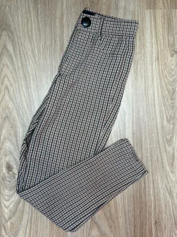 legging à carreaux Zara