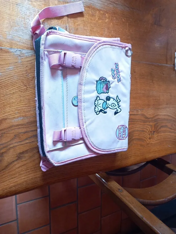 🗑cartable à dos rose Poivre Blanc - photo numéro 4