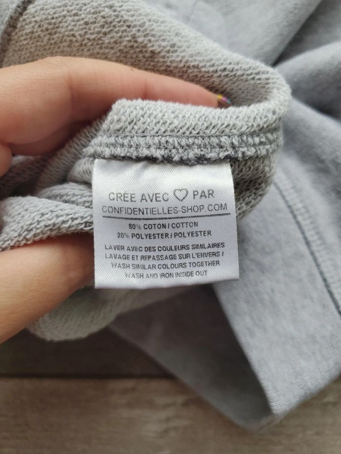 Sweat gris - Confidentielles - taille XS - photo numéro 5