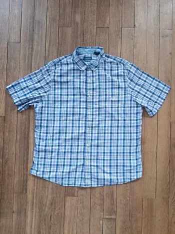 Chemise chaps easy Care manches courtes a carreaux 3XL