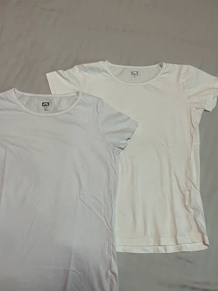 Lot t-shirt blanc simple - photo numéro 2