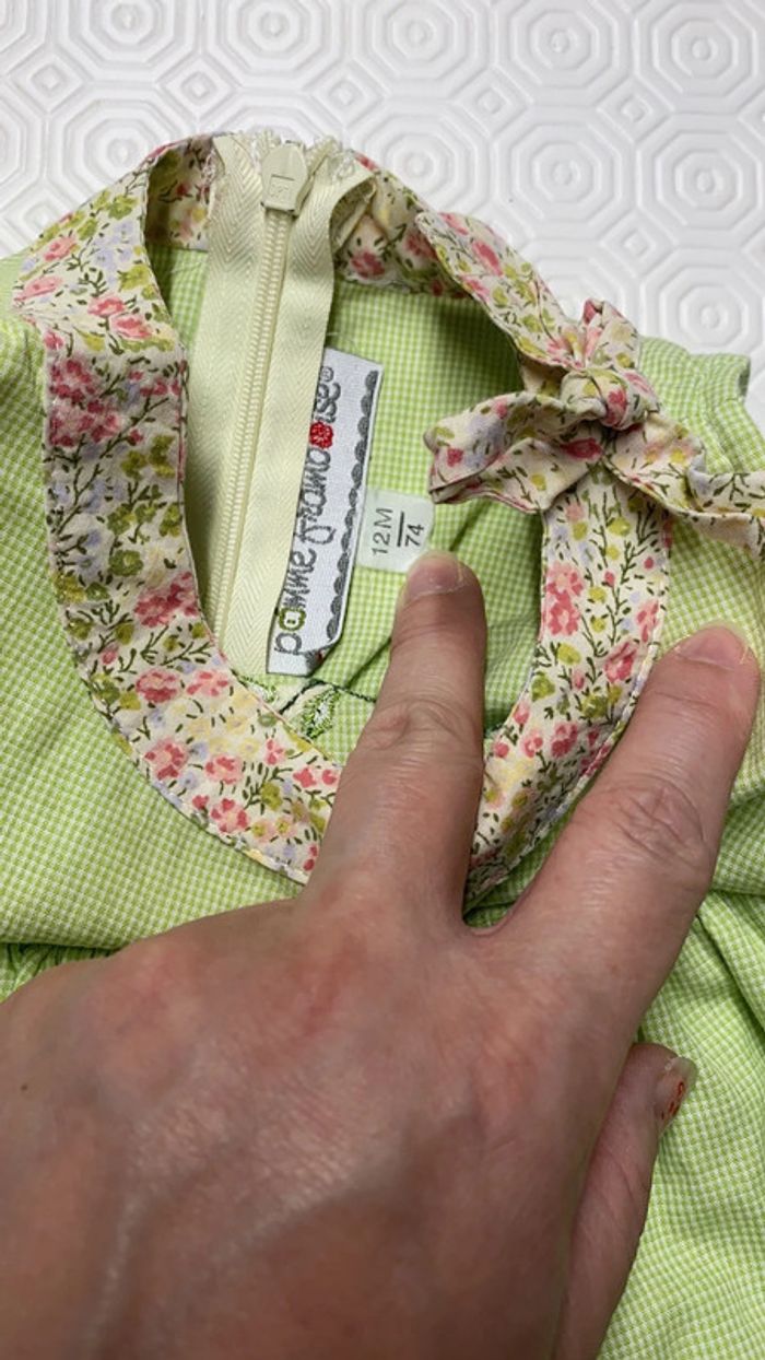 Robe vichy verte - photo numéro 2