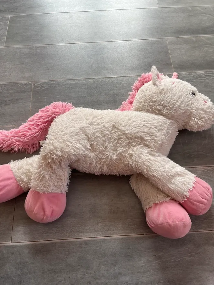 Peluche licorne rose - photo numéro 2