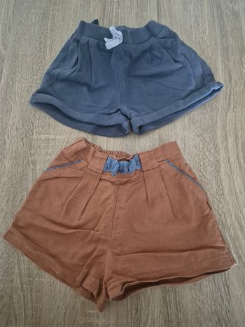 Shorts fille t 18 mois 