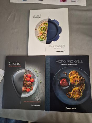 Lot livre de cuisine tupperware