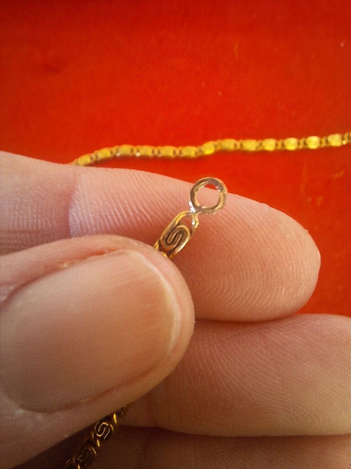 Chaine en or lamine 72 cm - photo numéro 2