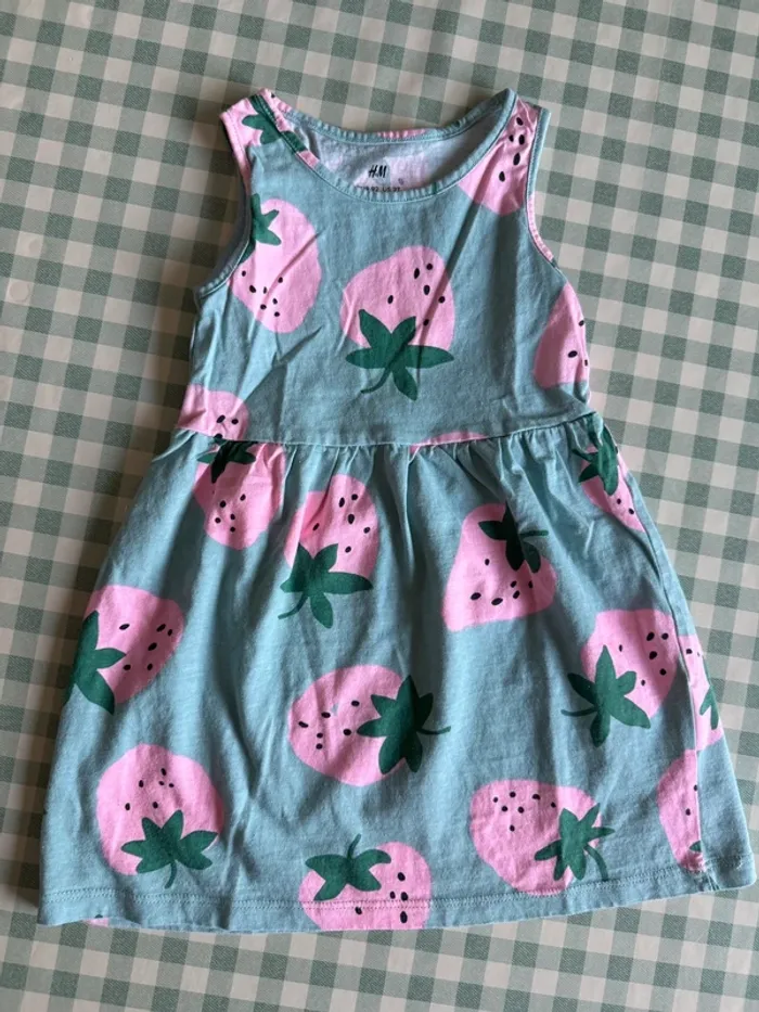 Lot 2 robes courtes et 1 combi-short H&M taille 86/92 cm - photo numéro 10