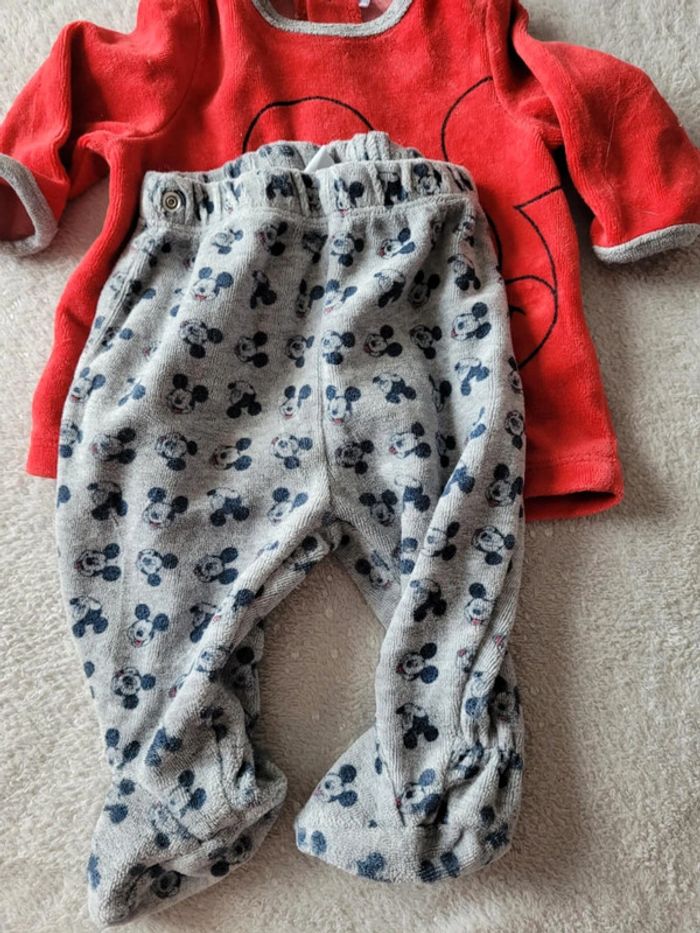 Pyjama 2 pièces mickey 3 mois - photo numéro 3